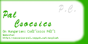 pal csocsics business card